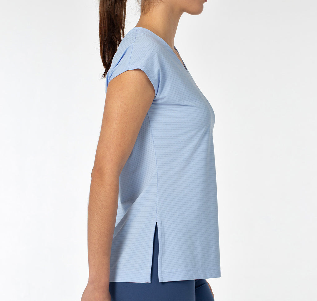 Melsvi Mot. Marškinėliai Delfi 25I